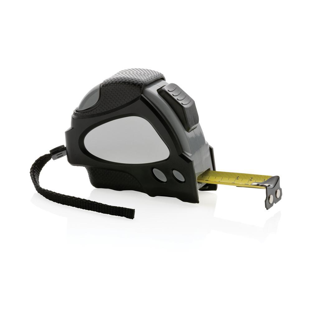 Bandă de măsurat Auto stop 8M/25mm din plastic reciclat RCS black