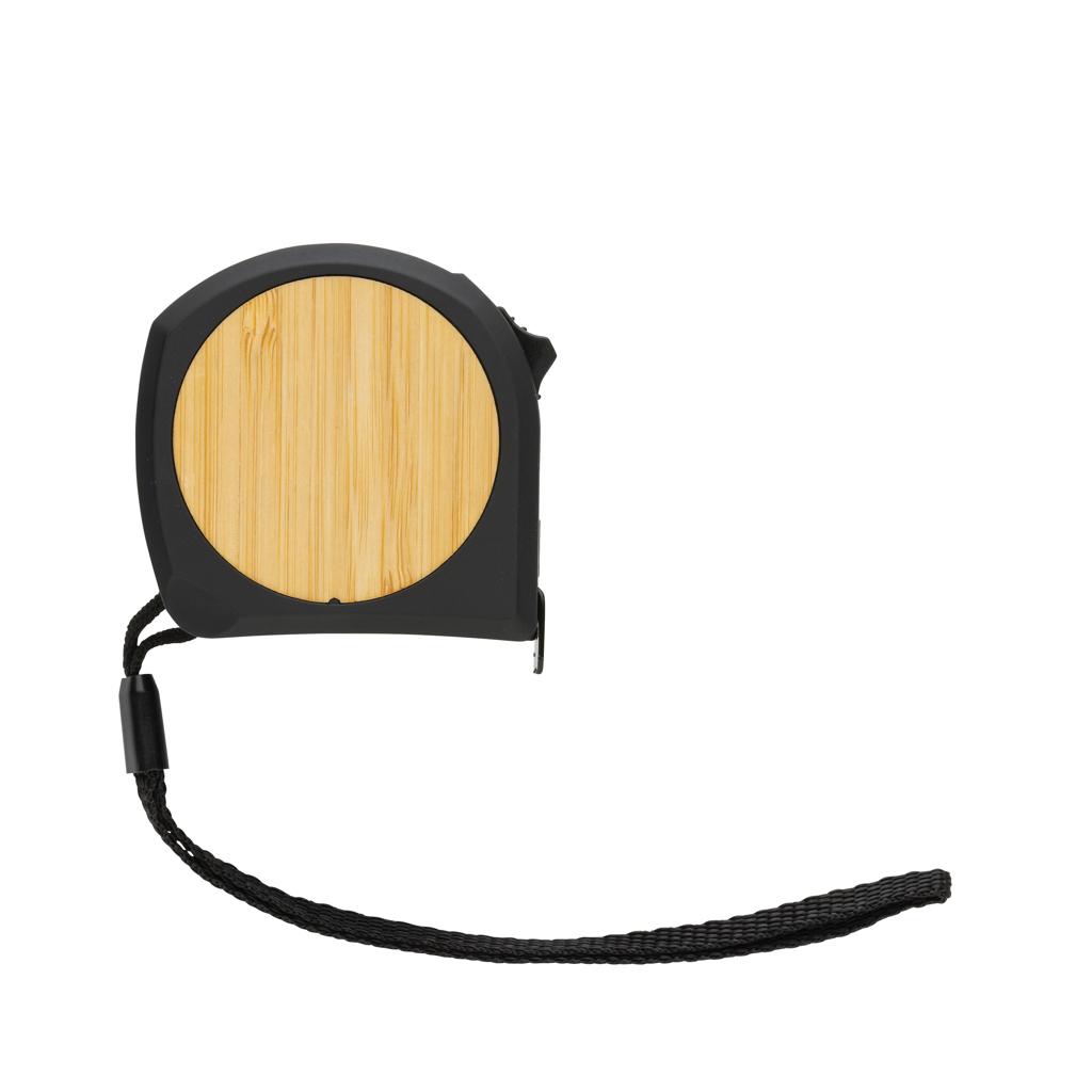 Bandă de măsurat 5M/19mm din plastic și bambus reciclat RCS black