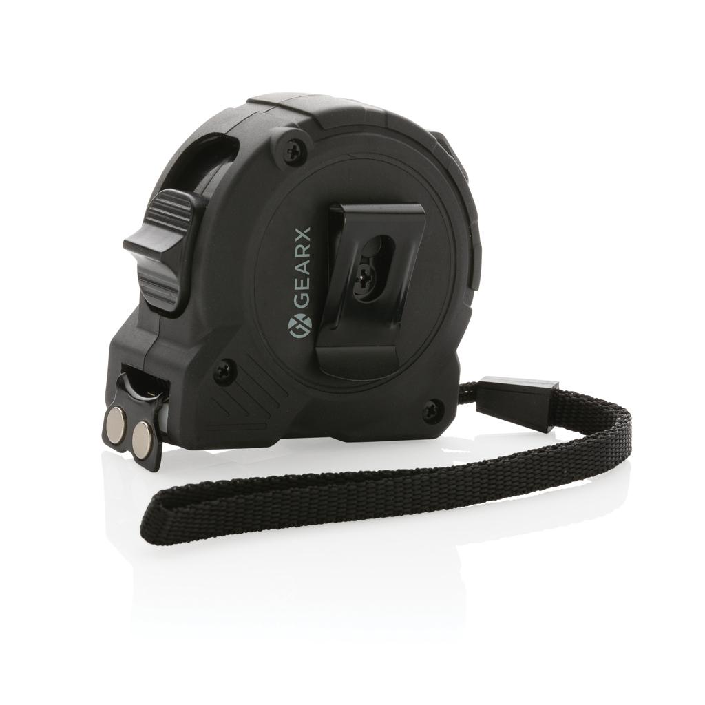 Bandă de măsurat 5M cu funcție de retragere lentă/rapidă Gear X black