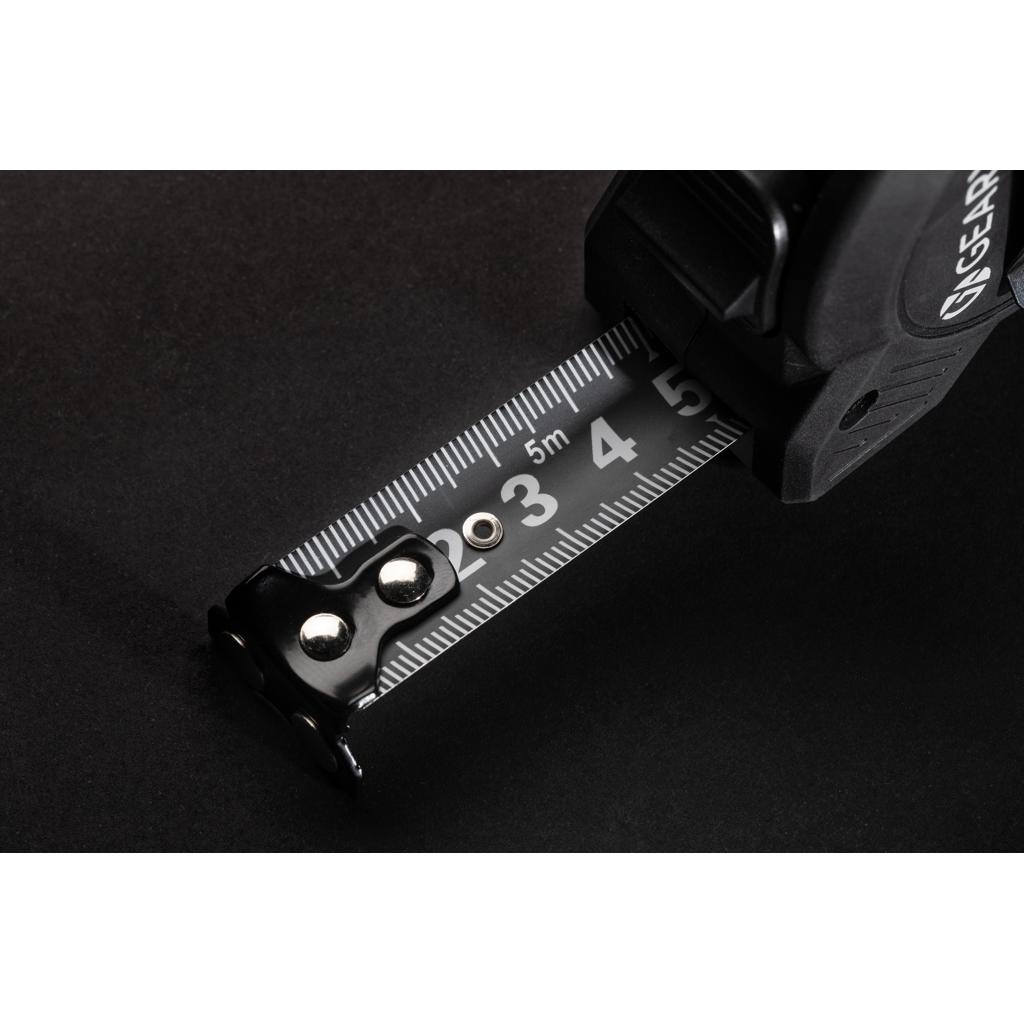 Bandă de măsurat 5M cu funcție de retragere lentă/rapidă Gear X black
