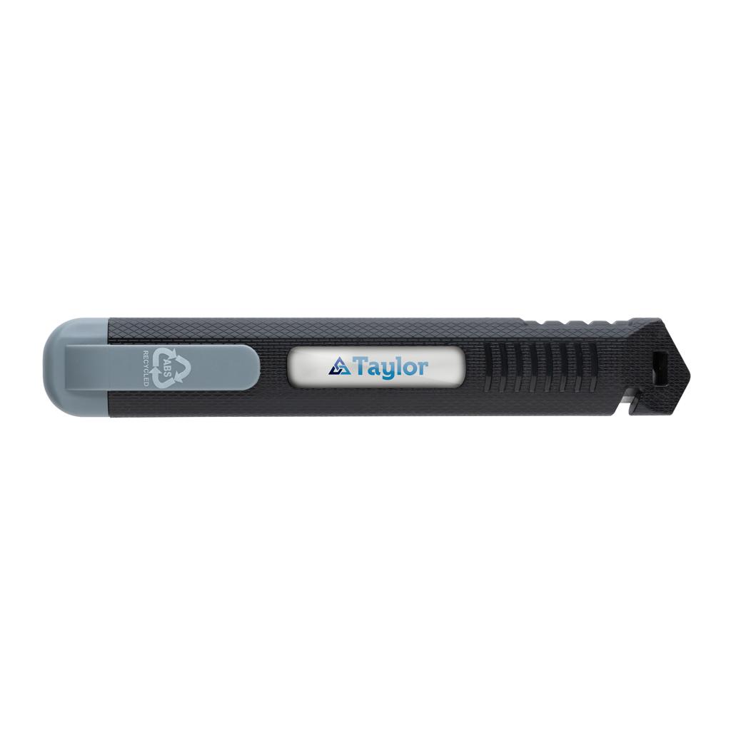 Cuțit cu lamă detașabilă, reîncărcabil, din plastic reciclat RCS grey