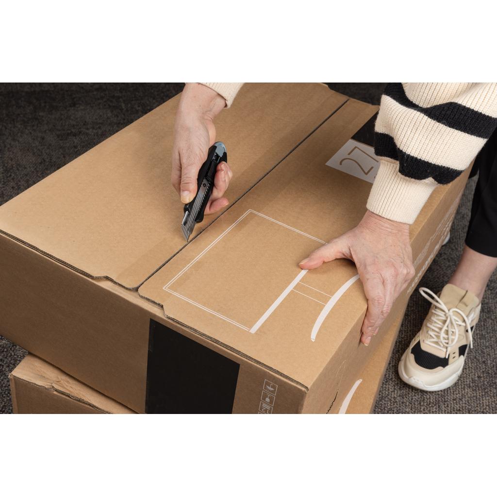 Cuțit profesional reîncărcabil, din plastic reciclat RCS grey