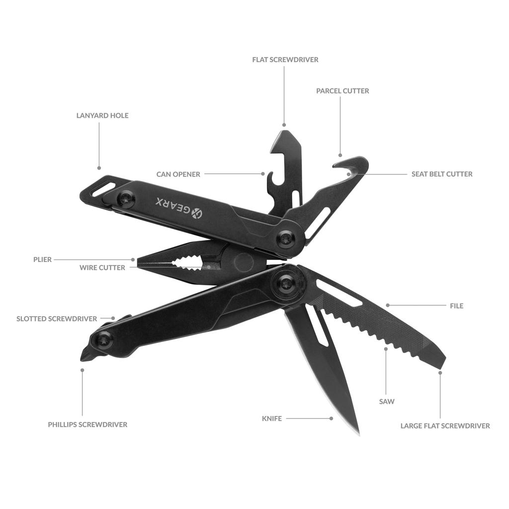 Unealtă multitool cu clește Gear X black