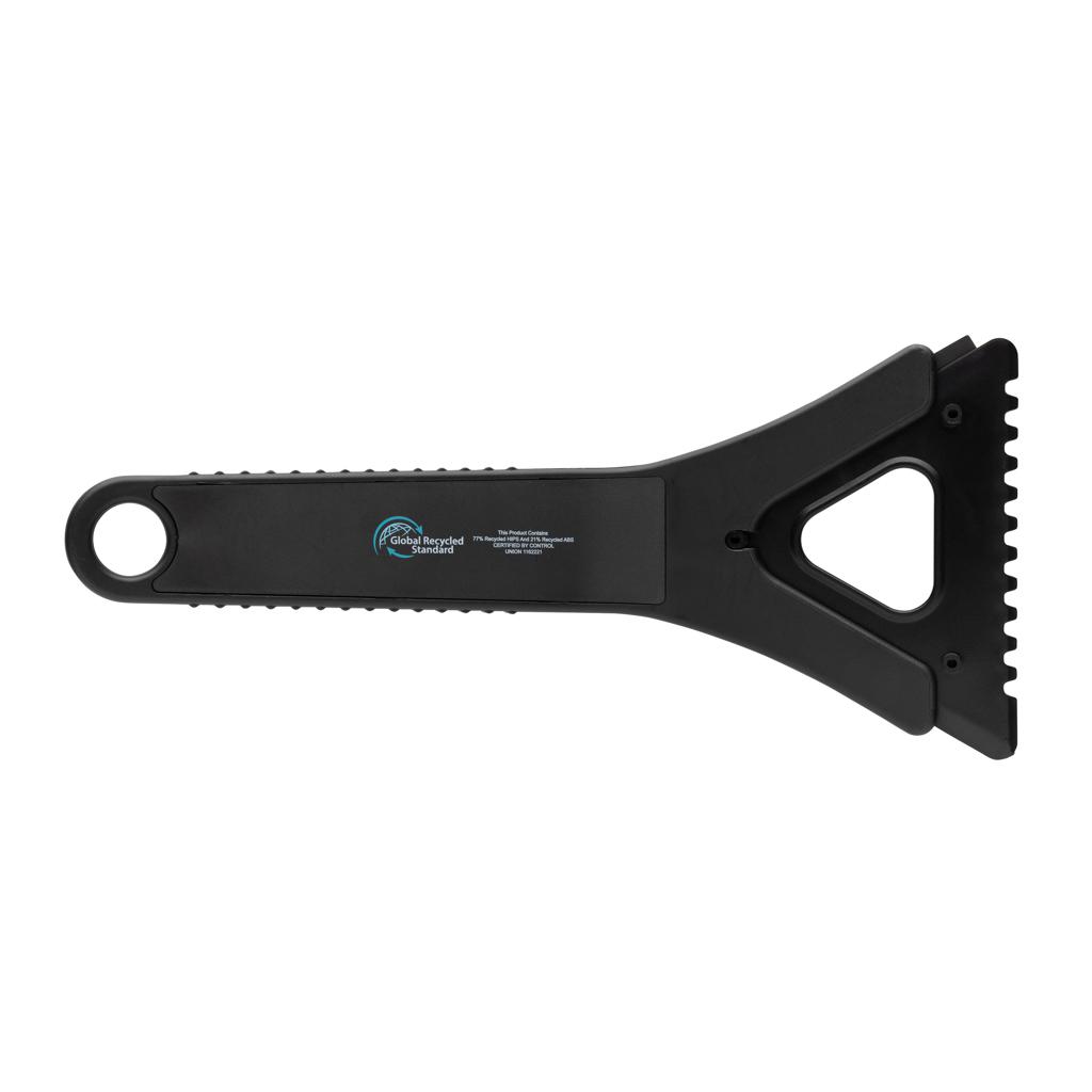 Racletă de gheață 3-în-1 din plastic reciclat certificat RCS Polard black