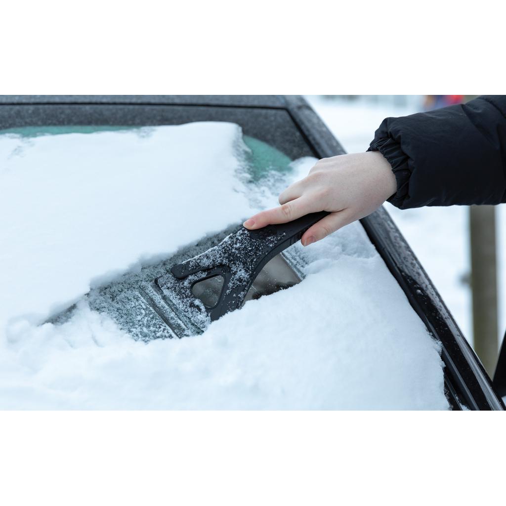 Racletă de gheață 3-în-1 din plastic reciclat certificat RCS Polard black