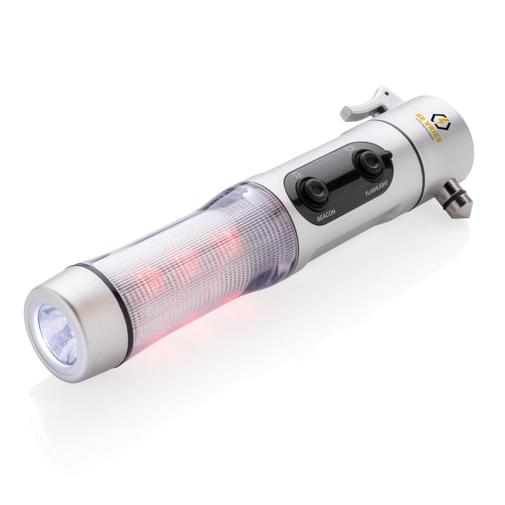 Lumină de urgență cu ciocan silver