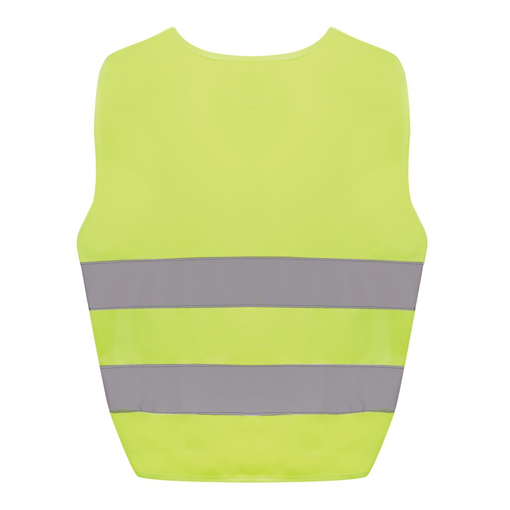 Vestă de siguranță cu vizibilitate ridicată din PET reciclat, 3-6 ani GRS yellow