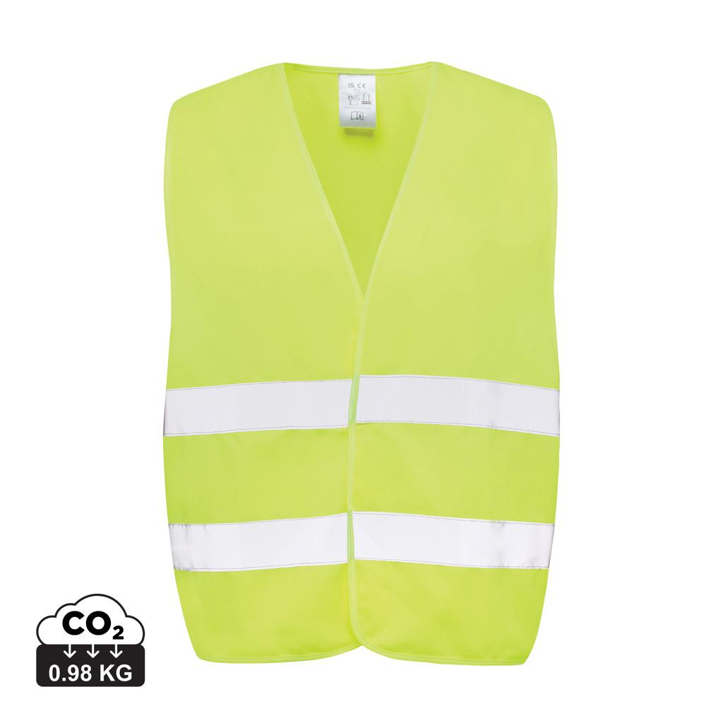 Vestă de siguranță cu vizibilitate ridicată din PET reciclat GRS