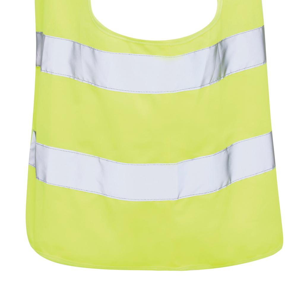 Vestă de siguranță cu vizibilitate ridicată din PET reciclat GRS yellow