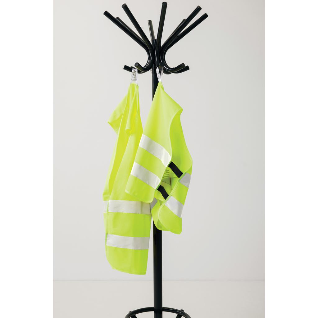 Vestă de siguranță cu vizibilitate ridicată din PET reciclat GRS yellow