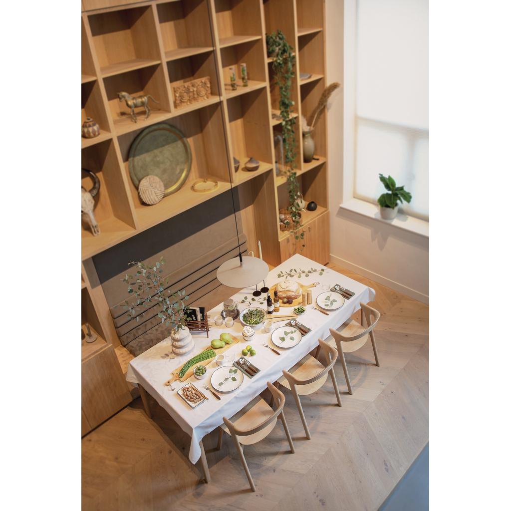 Față de masă din bumbac reciclat 180gr, 250x140cm Ukiyo Aware™ off white