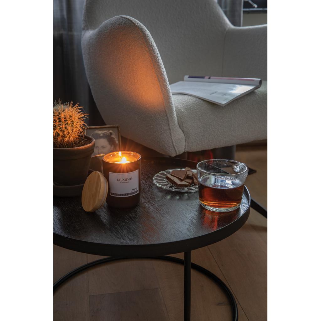 Lumânare parfumată de lux cu capac din bambus Ukiyo black