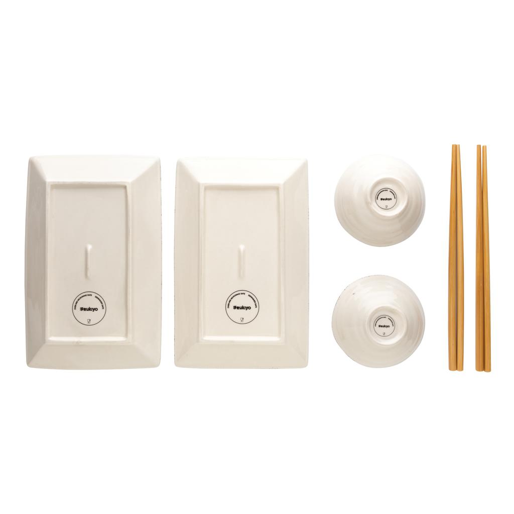 Set pentru cină de sushi pentru două persoane Ukiyo transparent