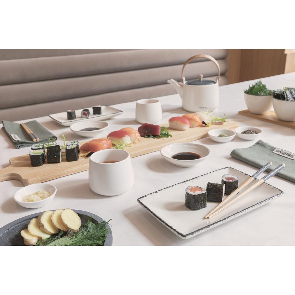 Set pentru cină de sushi pentru două persoane Ukiyo transparent
