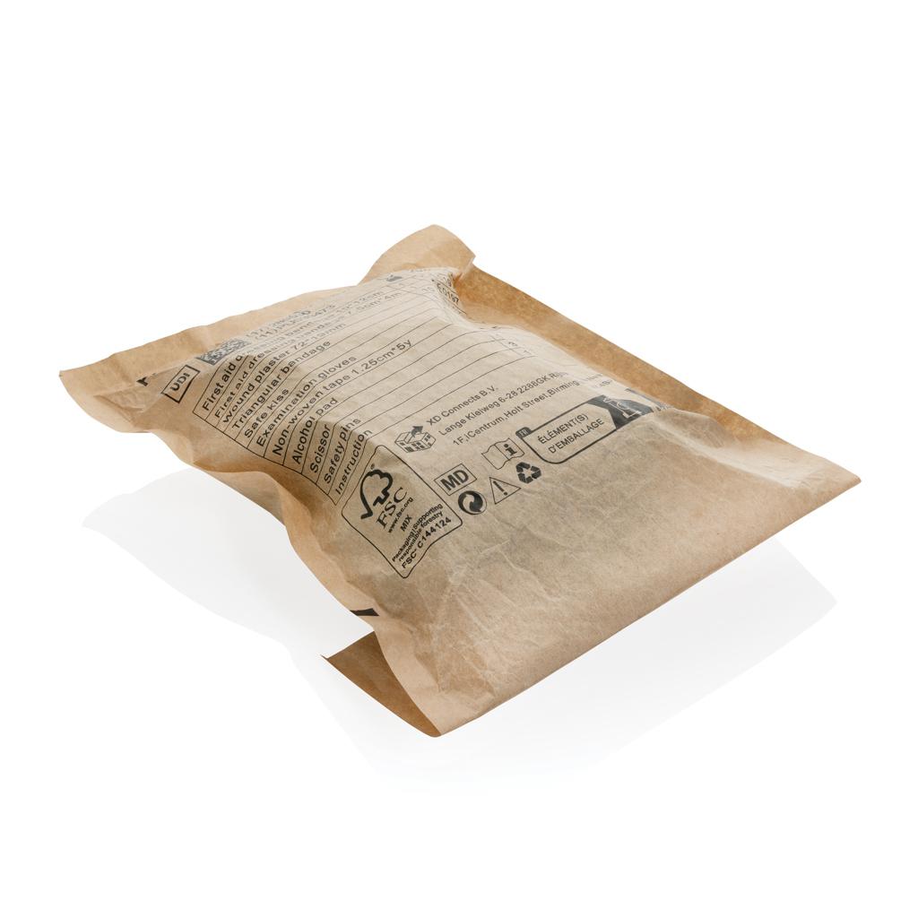 Set de prim ajutor în punguță din PU nubuck reciclat RCS black