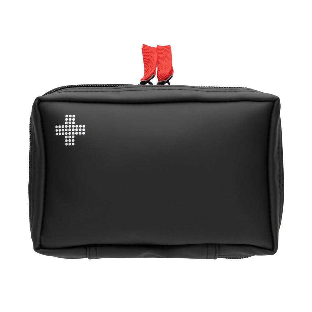 Set de prim ajutor în punguță din PU nubuck reciclat RCS black
