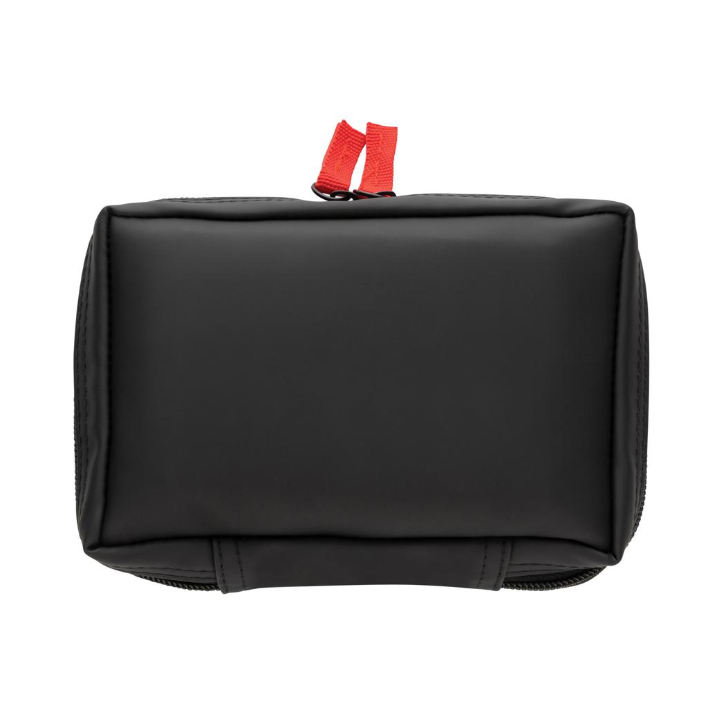 Set de prim ajutor în punguță din PU nubuck reciclat RCS black