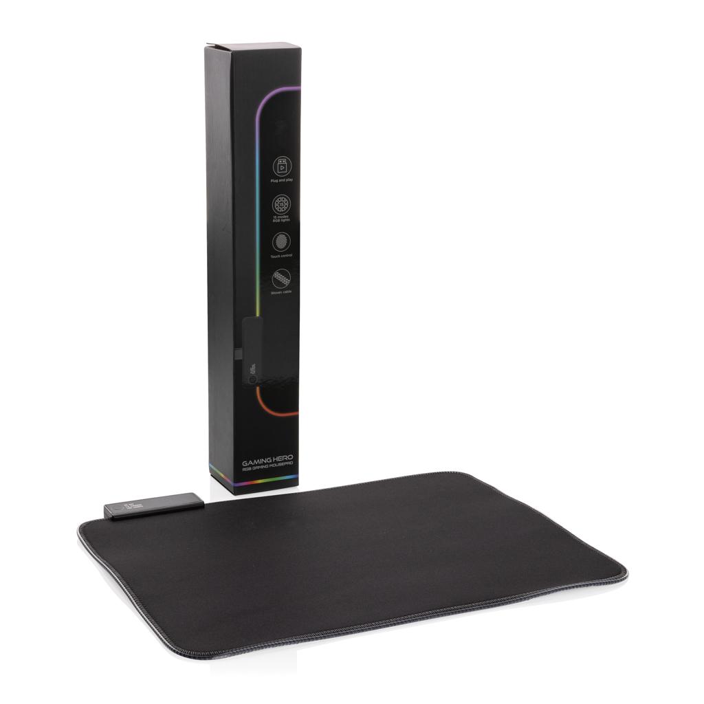 Mousepad pentru gaming RGB black