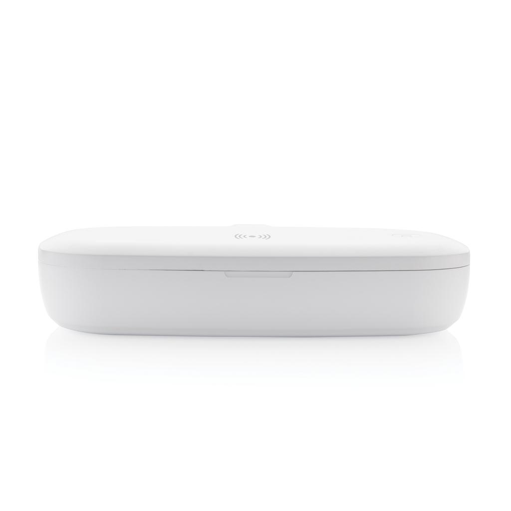 Cutie sterilizatoare UV-C cu încărcător wireless de 5W transparent
