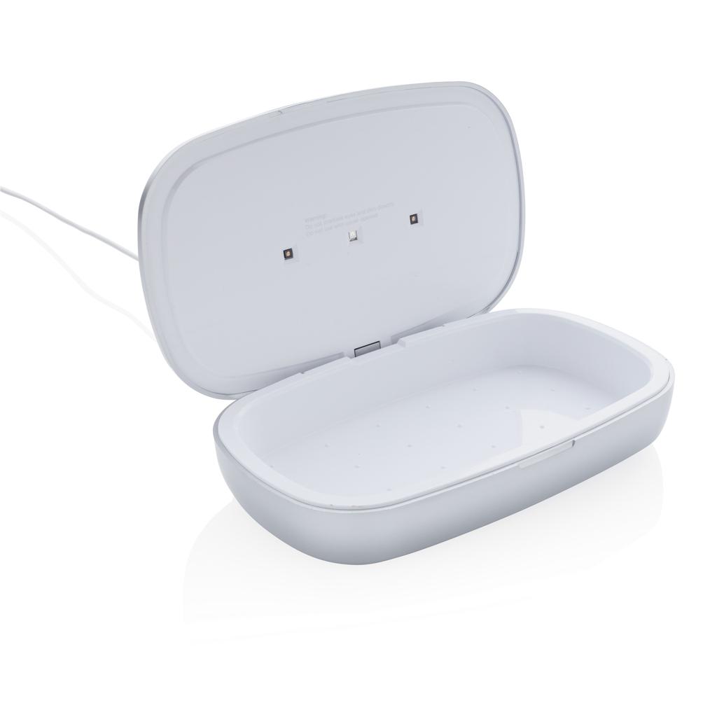 Cutie sterilizatoare UV-C Rena cu încărcător wireless de 5W grey