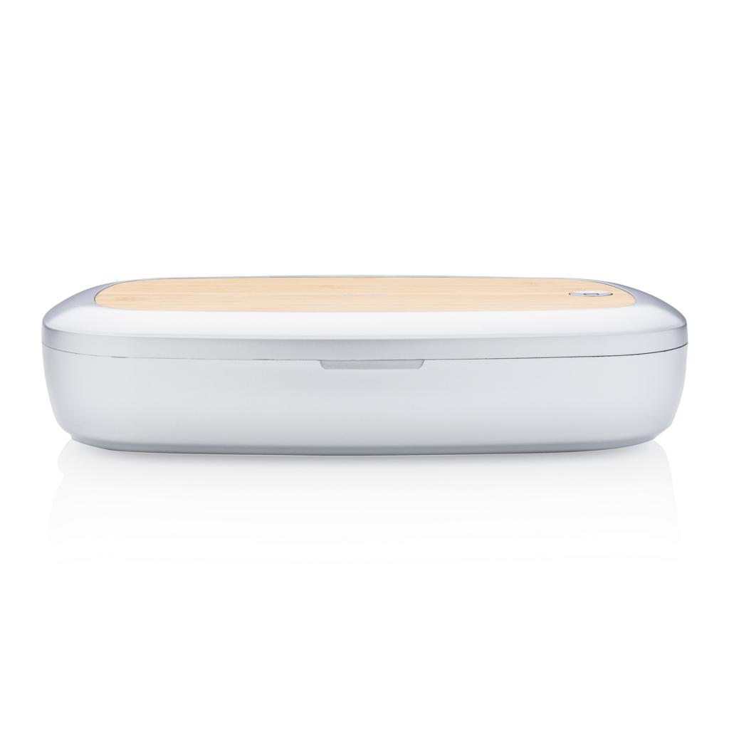 Cutie sterilizatoare UV-C Rena cu încărcător wireless de 5W grey