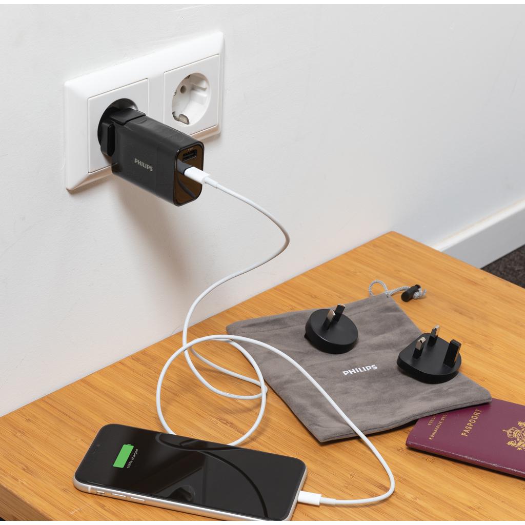 Încărcător de călătorie ultra rapid PD Philips black