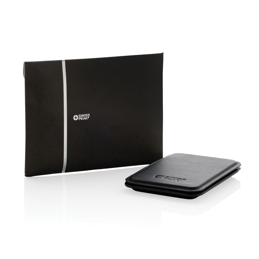 Portofel magnetic pentru telefon din PU reciclat RCS, cu suport Magstand black