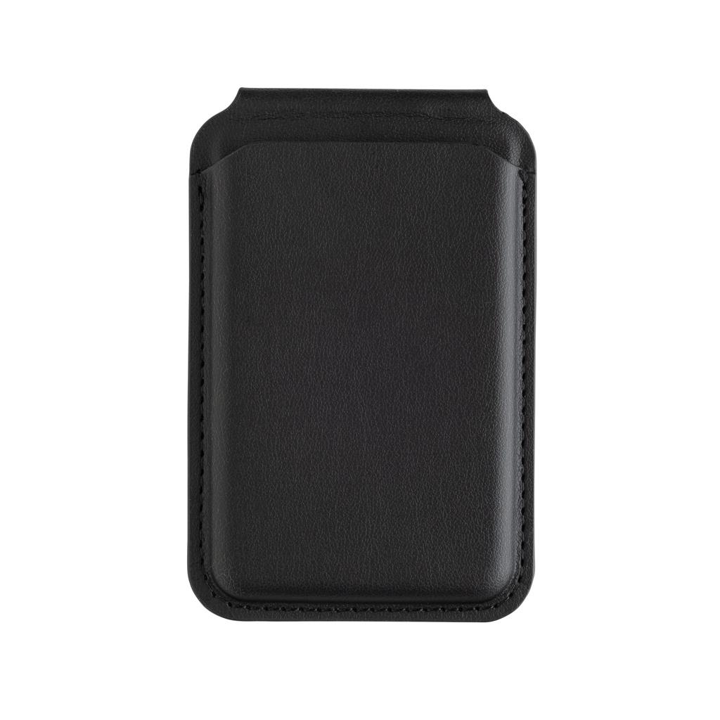 Portofel magnetic pentru telefon din PU reciclat RCS, cu suport Magstand black