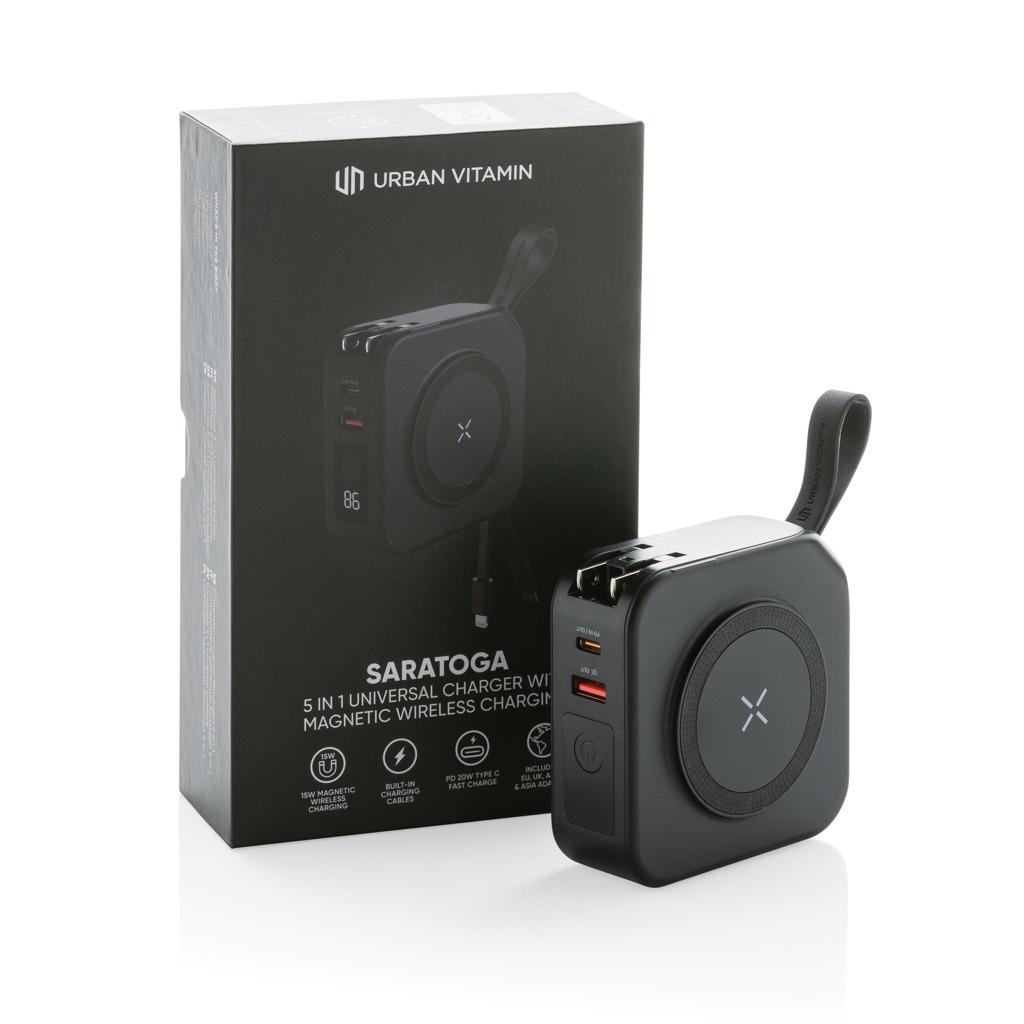 Încărcător universal 5 în 1 Saratoga Urban Vitamin  black