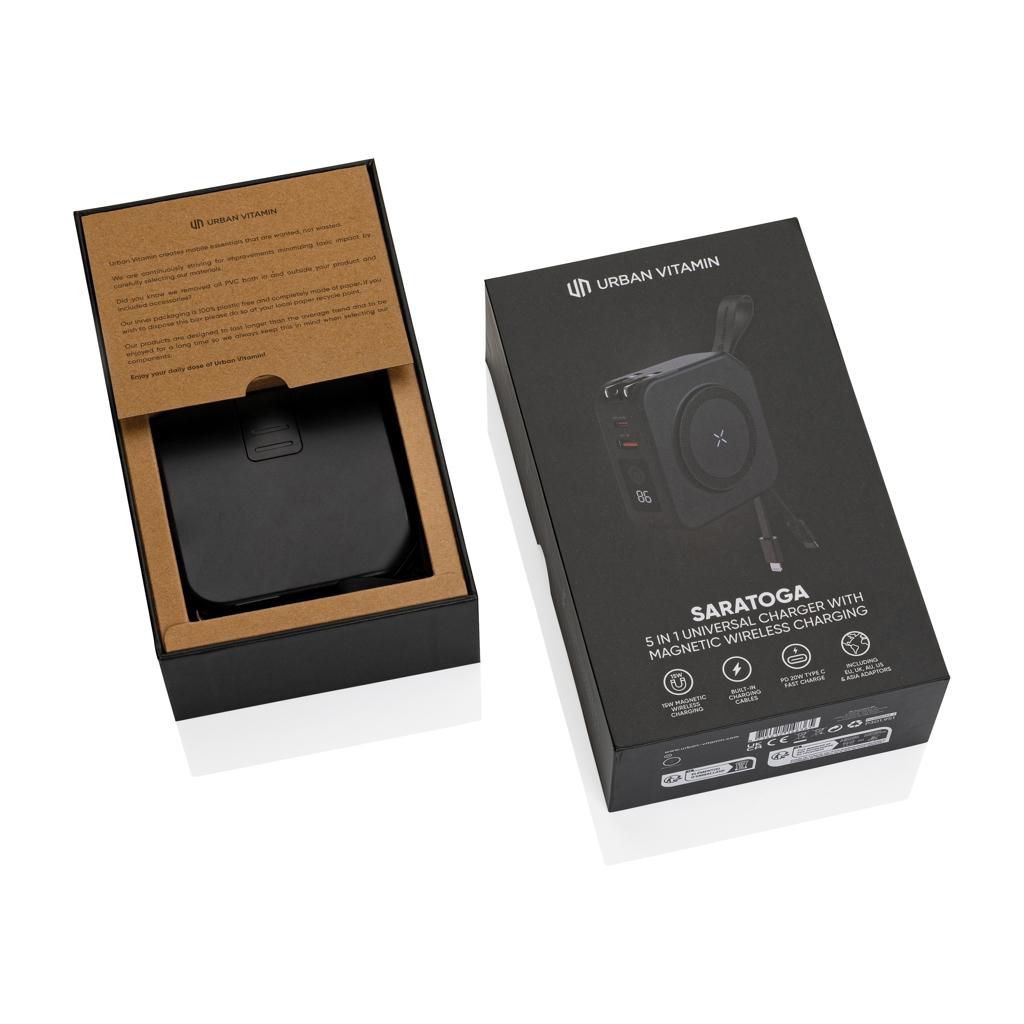 Încărcător universal 5 în 1 Saratoga Urban Vitamin  black