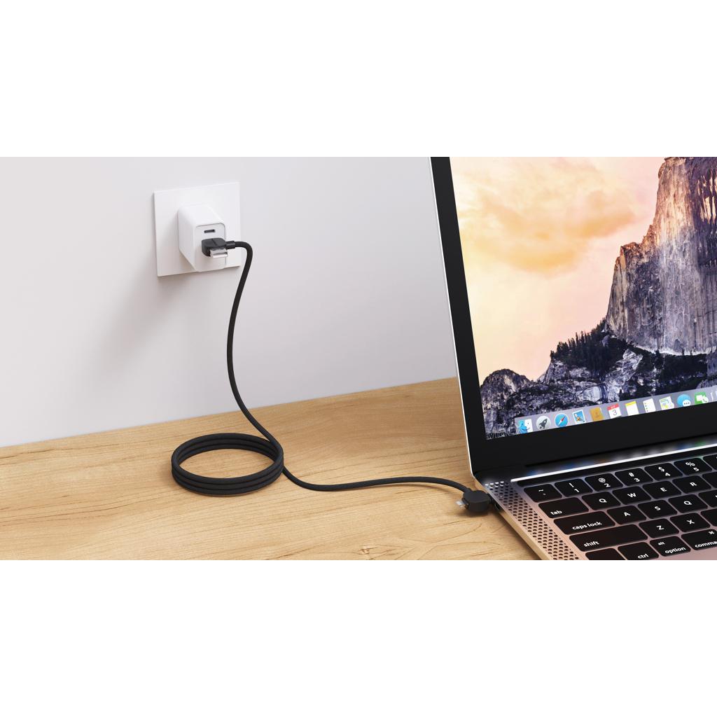 Cablu magnetic de 65W RCS RTPE/RPET Stockton Urban Vitamin  black