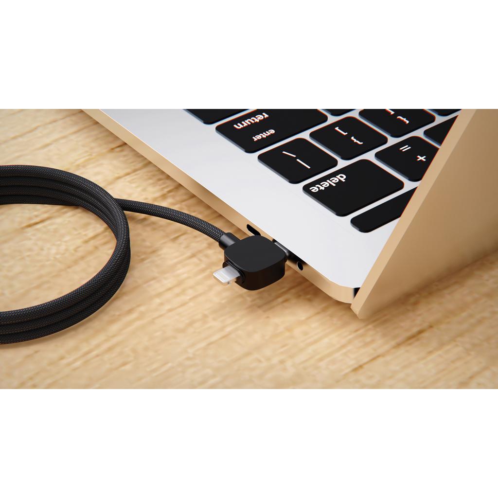 Cablu magnetic de 65W RCS RTPE/RPET Stockton Urban Vitamin  black