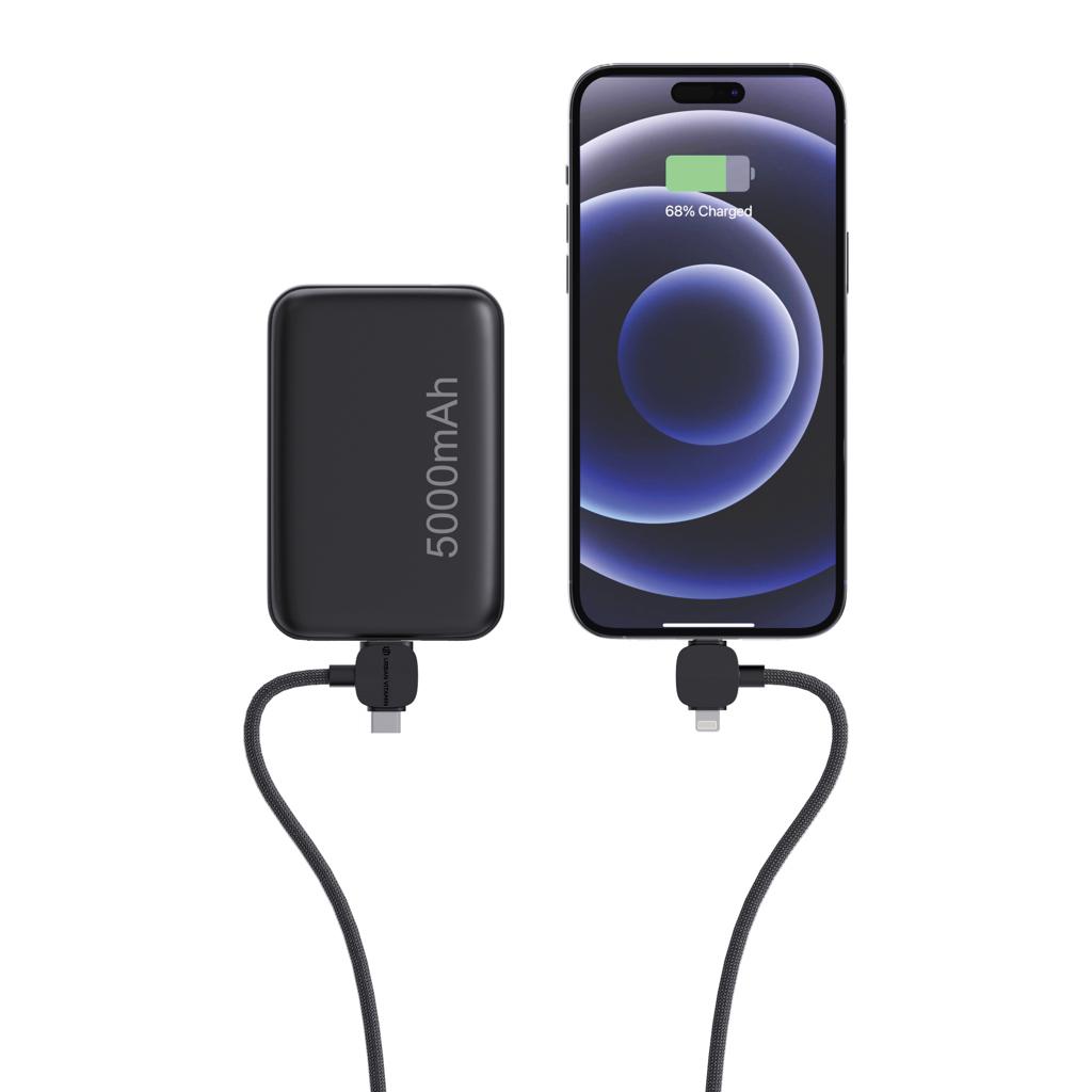 Cablu magnetic de 65W RCS RTPE/RPET Stockton Urban Vitamin  black