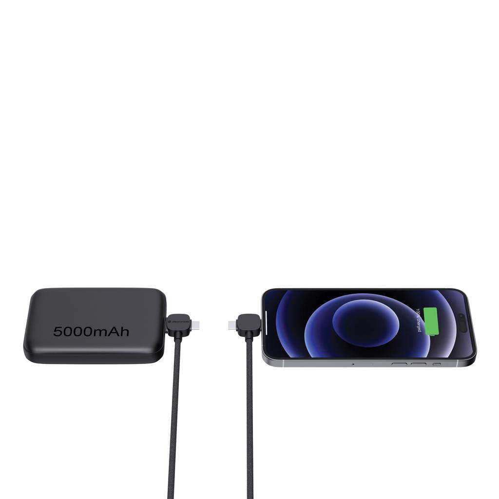 Cablu magnetic de 65W RCS RTPE/RPET Stockton Urban Vitamin  black