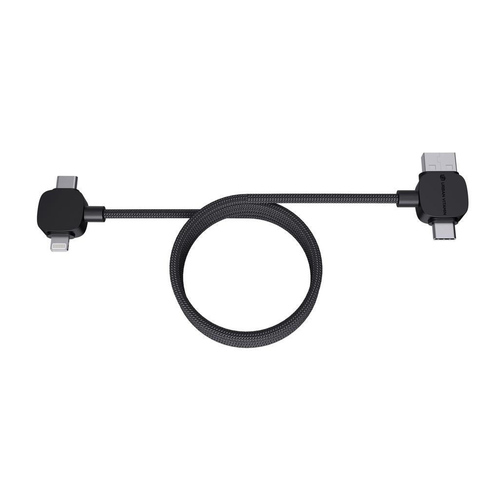 Cablu magnetic de 65W RCS RTPE/RPET Stockton Urban Vitamin  black