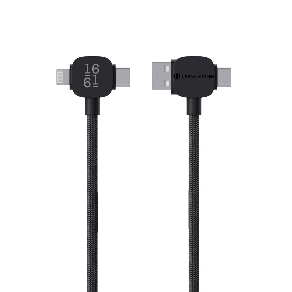 Cablu magnetic de 65W RCS RTPE/RPET Stockton Urban Vitamin  black