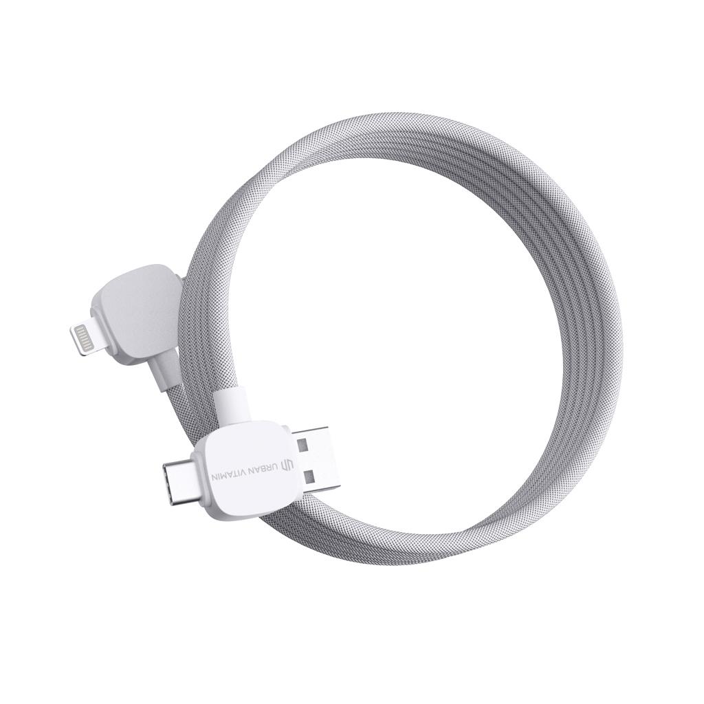 Cablu magnetic de 65W RCS RTPE/RPET Stockton Urban Vitamin  transparent
