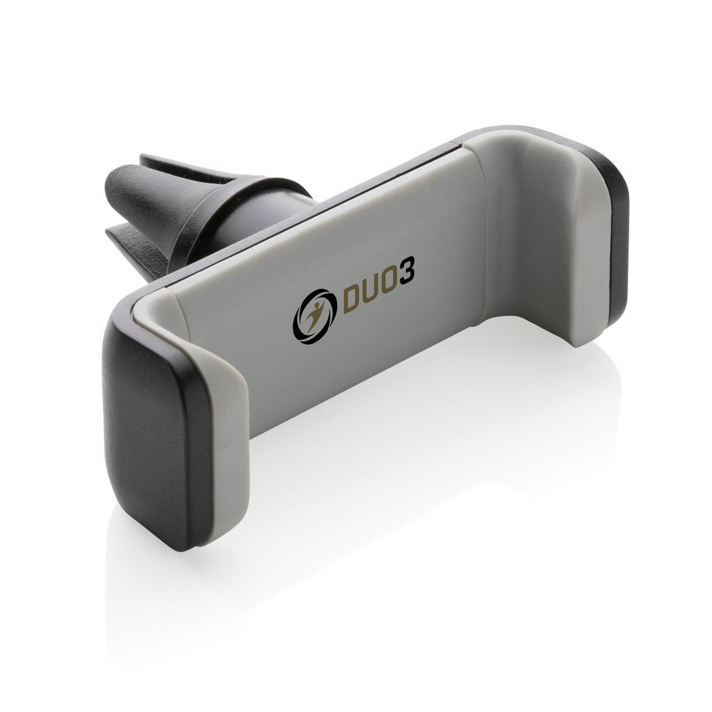 Suport auto pentru telefon cu rotire la 360 de grade din plastic reciclat RCS Acar black