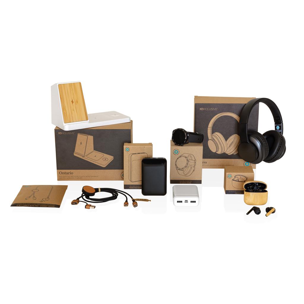 Cablu 6 în 1 din plastic reciclat RCS certificat Ohio black