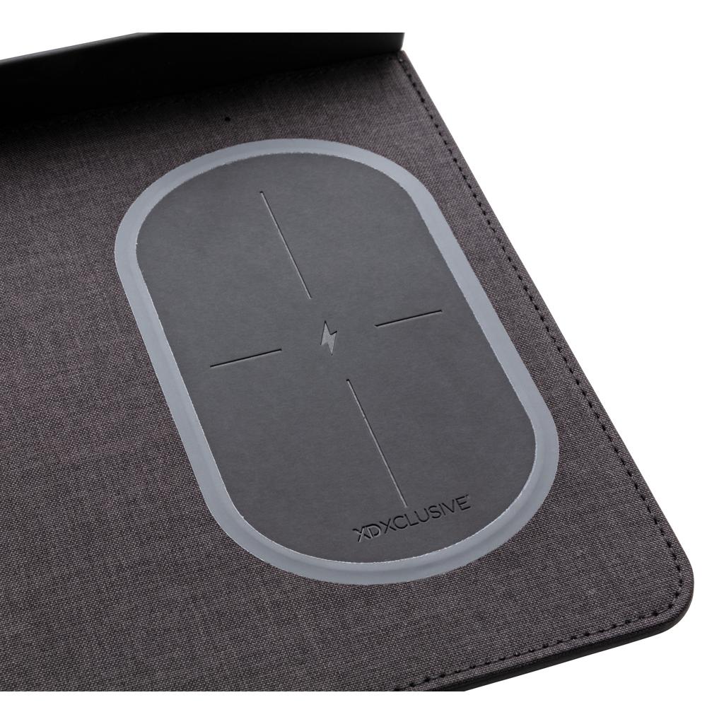 Mousepad de aer cu încărcare wireless de 5W și USB black