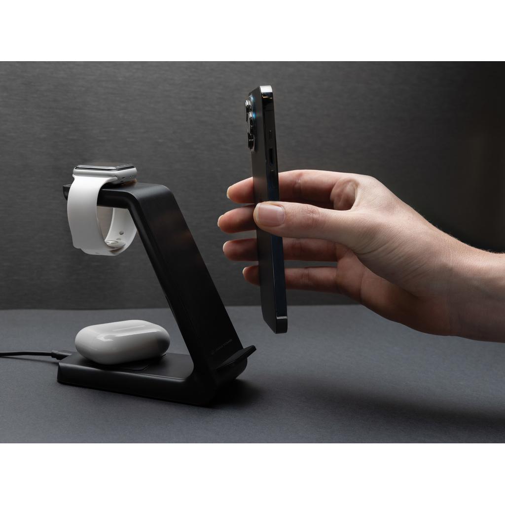 Încărcător Urban Vitamin Fairfield 3 în 1 din plastic reciclat RCS black