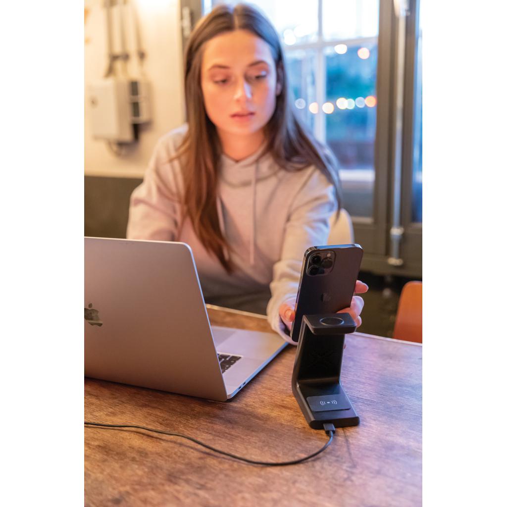 Încărcător Urban Vitamin Fairfield 3 în 1 din plastic reciclat RCS black