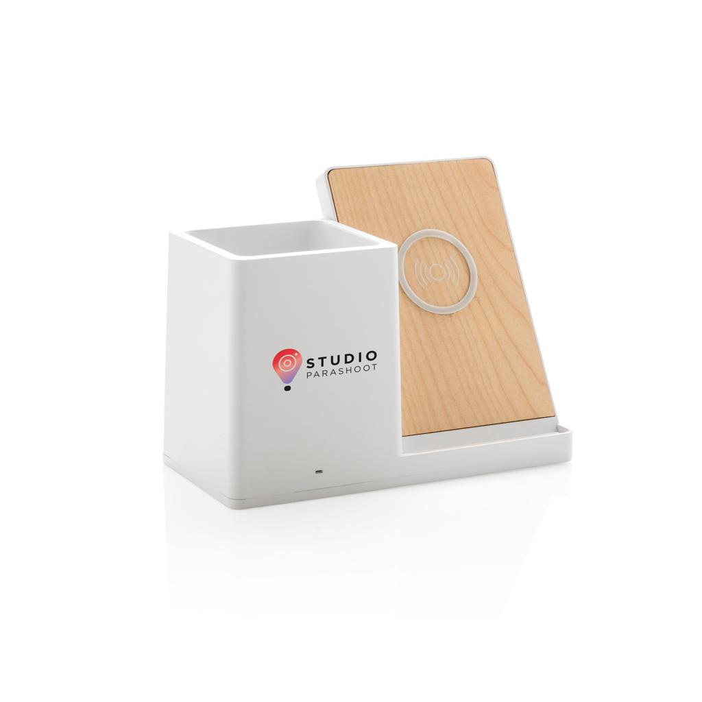 Încărcător wireless din plastic reciclat RCS 10W Ontario transparent