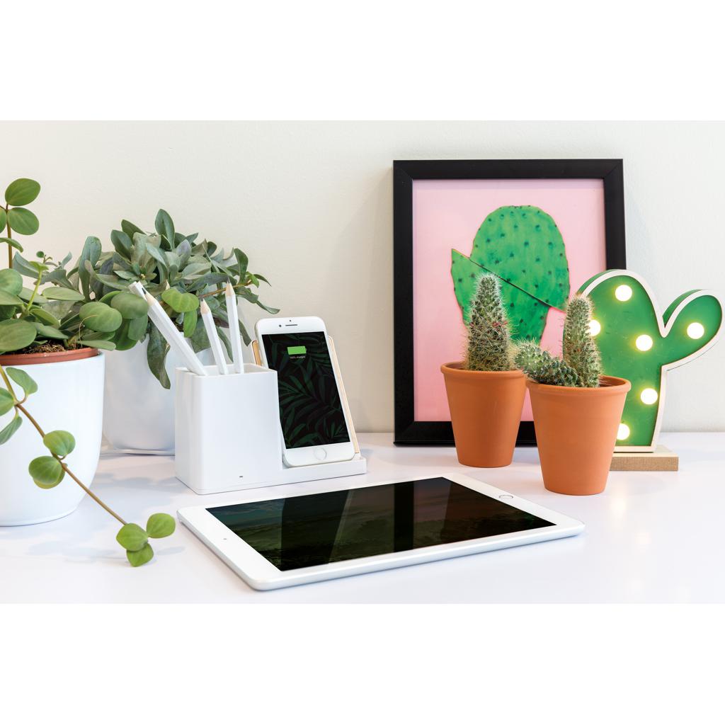 Încărcător wireless din plastic reciclat RCS 10W Ontario transparent