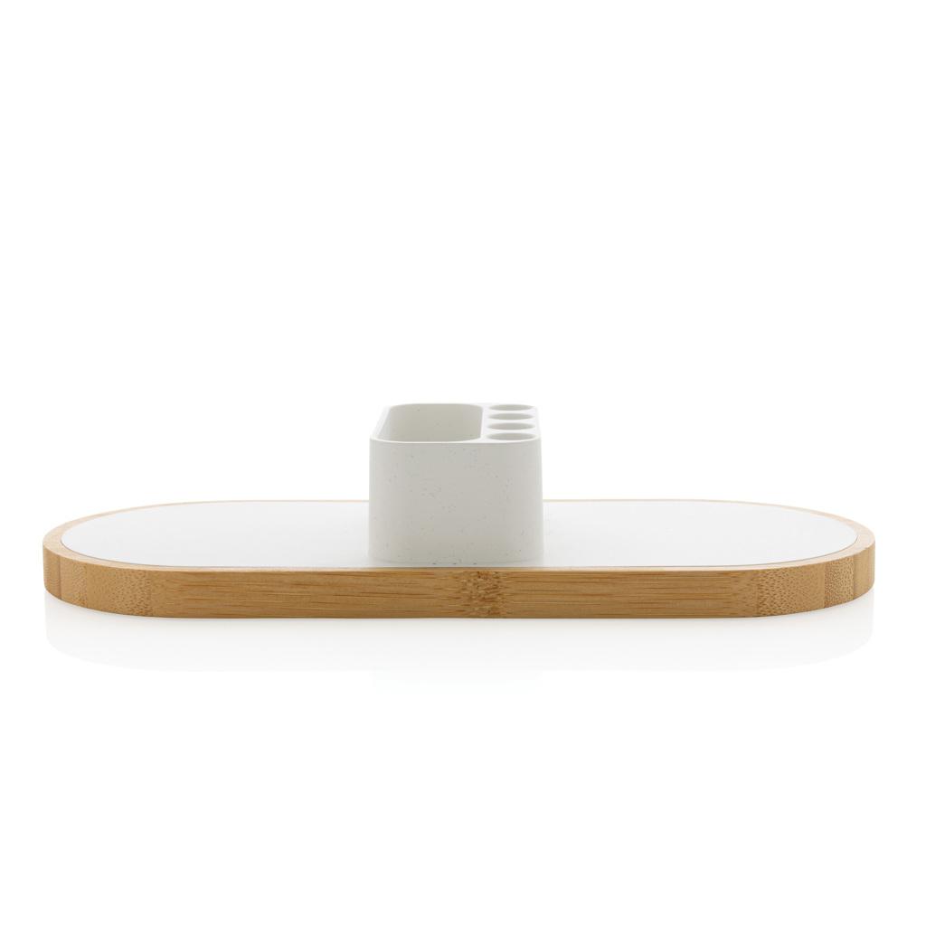 Încărcător wireless dual din plastic reciclat RCS 10W  Ontario transparent