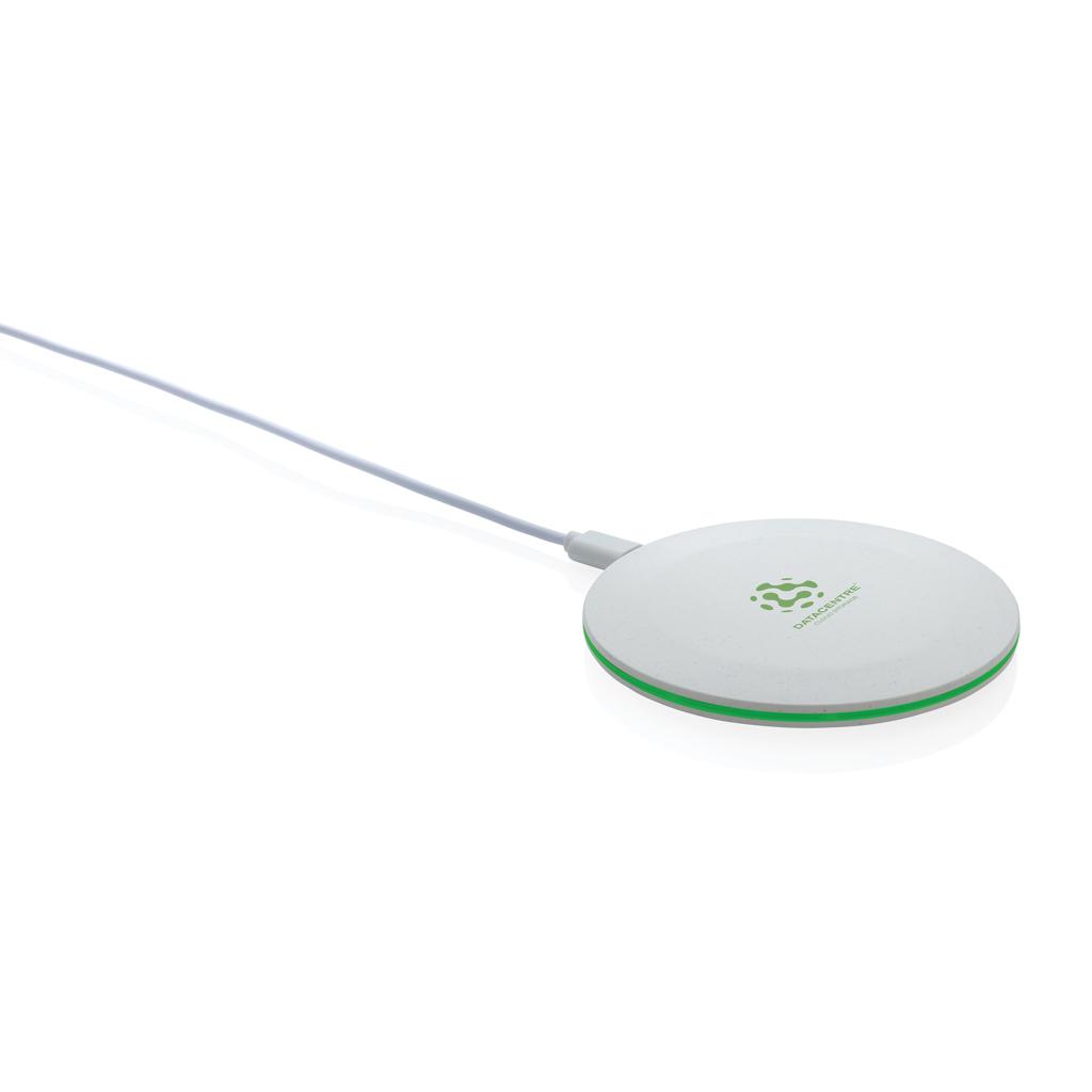 Încărcător rapid wireless 15W din plastic reciclat RCS transparent