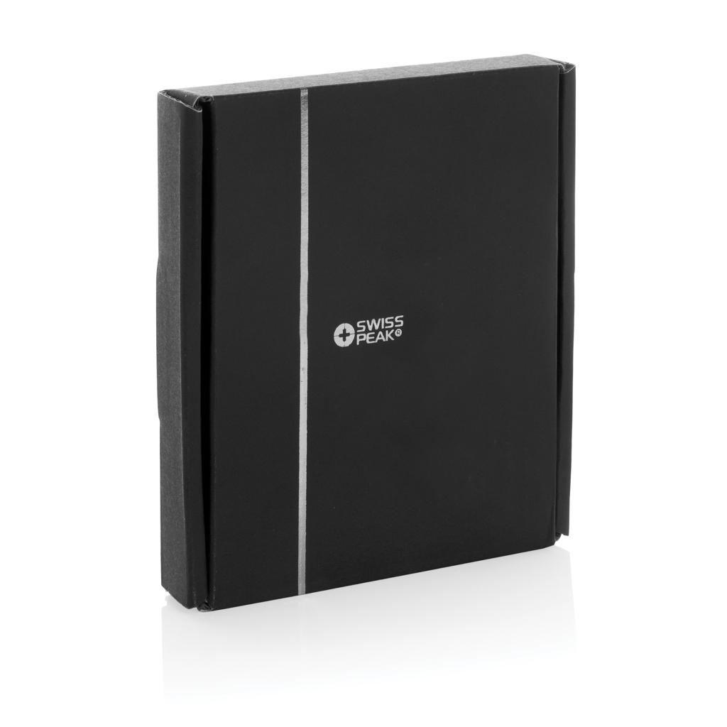 Încărcător wireless magnetic 3-în-1 15W din rPU reciclat RCS Swiss Peak black