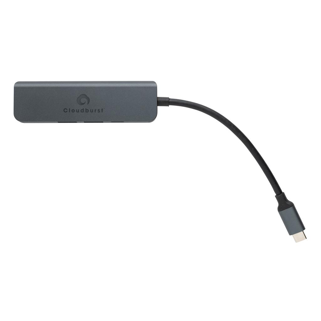 Hub Terra din aluminiu reciclat RCS cu intrare HDMI grey