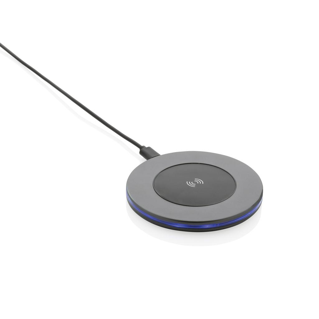 Încărcător wireless 10W din aluminiu reciclat Terra RCS grey