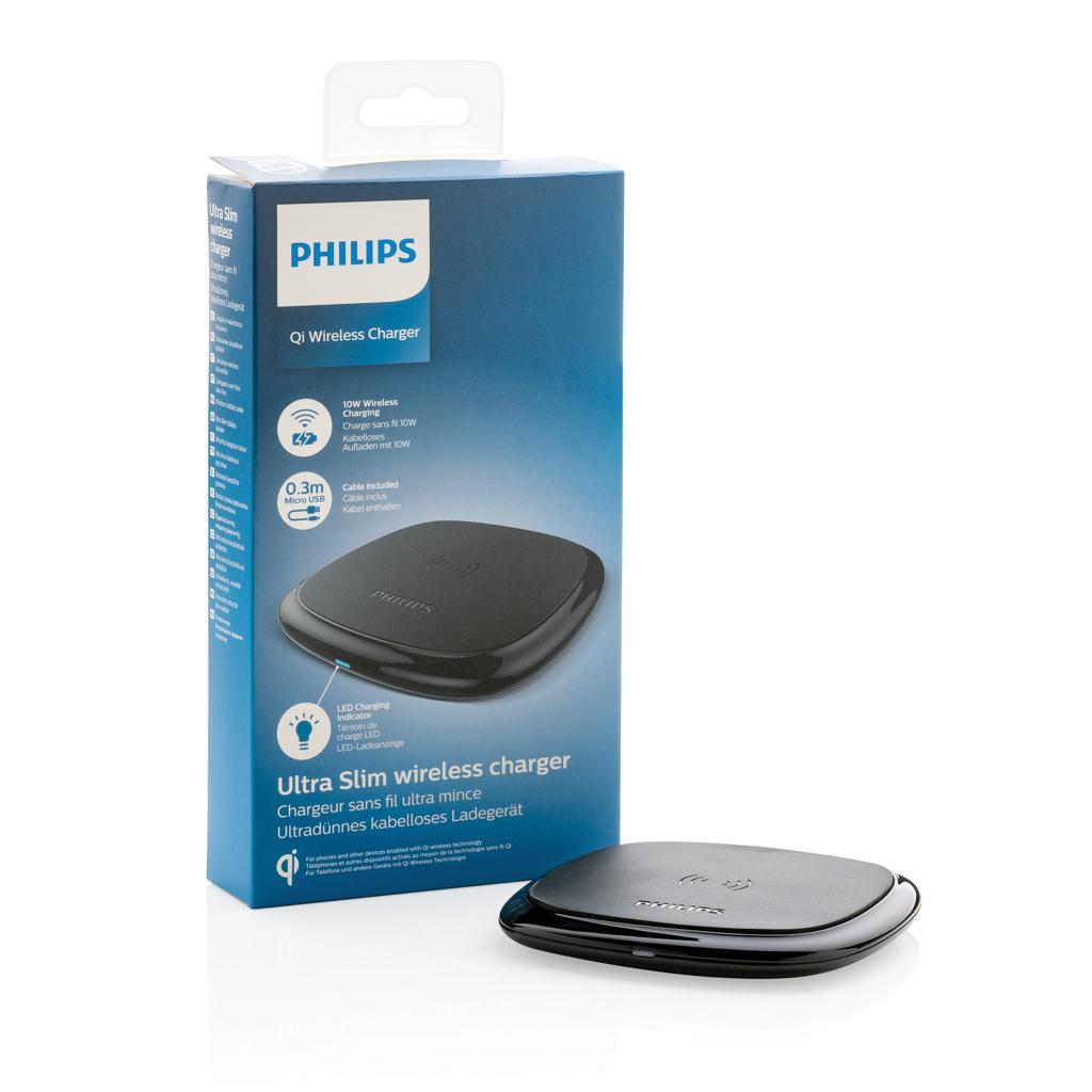Încărcător wireless Philips 10W Qi black
